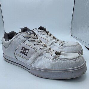 DC Pure Mens Size 13 White Sneaker Shoes Skating Walking Casual Outdoors